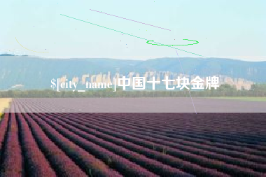 杞县中国十七块金牌
