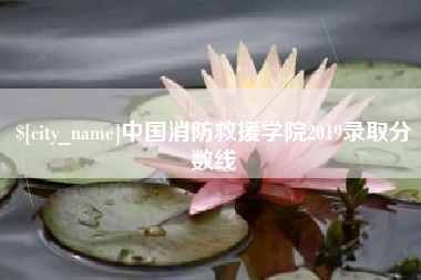杞县中国消防救援学院2019录取分数线