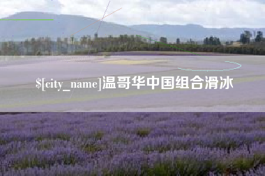 杞县温哥华中国组合滑冰