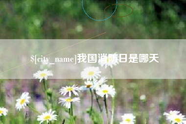 杞县我国消防日是哪天