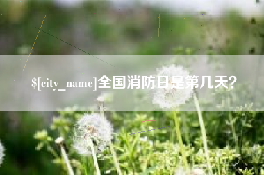 杞县全国消防日是第几天？