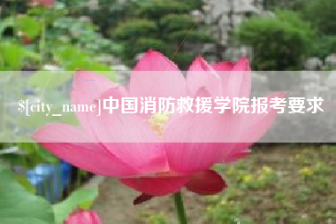 杞县中国消防救援学院报考要求
