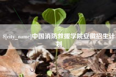 杞县中国消防救援学院安徽招生计划