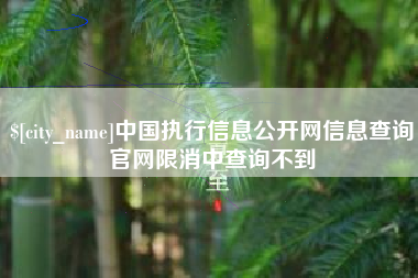 杞县中国执行信息公开网信息查询官网限消中查询不到