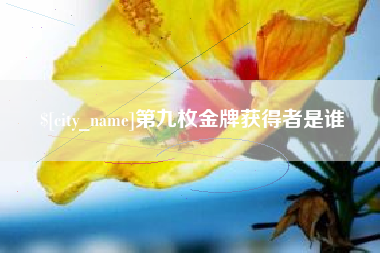 杞县第九枚金牌获得者是谁