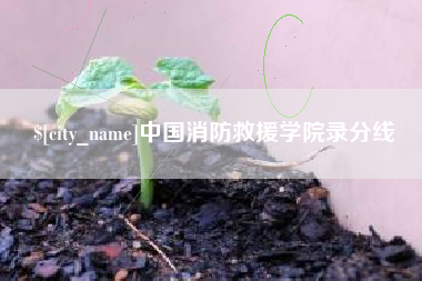 杞县中国消防救援学院录分线
