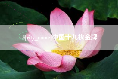 杞县中国十九枚金牌
