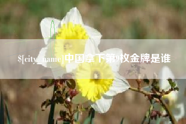 杞县中国拿下第9枚金牌是谁