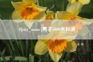 杞县男子5000米标准