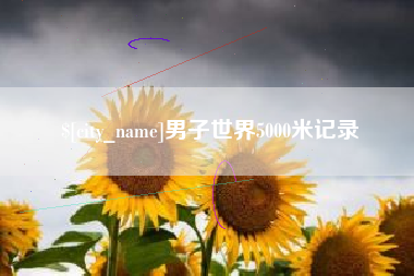 杞县男子世界5000米记录