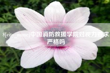 杞县中国消防救援学院对视力要求严格吗