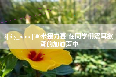 杞县600米接力赛-在同学们震耳欲聋的加油声中
