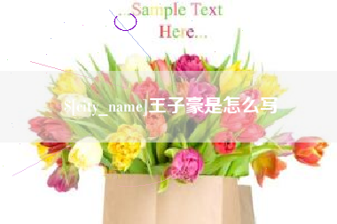 杞县王子豪是怎么写