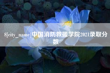 杞县中国消防救援学院2021录取分数