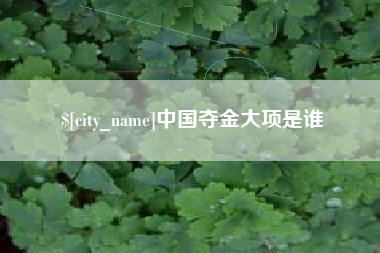 杞县中国夺金大项是谁
