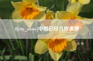 杞县中国已经几枚金牌