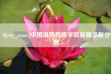 杞县中国消防救援学院新疆录取分数