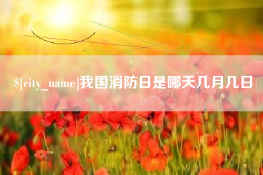 杞县我国消防日是哪天几月几日