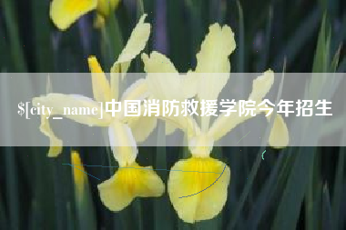 杞县中国消防救援学院今年招生