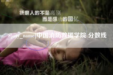 杞县中国消防救援学院 分数线