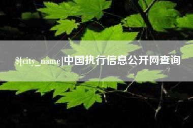 杞县中国执行信息公开网查询