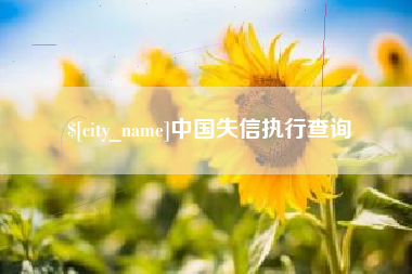 杞县中国失信执行查询