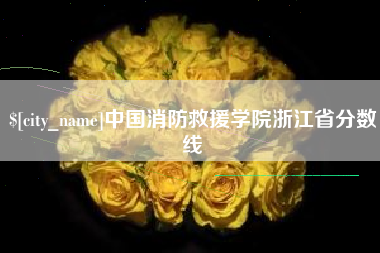 杞县中国消防救援学院浙江省分数线