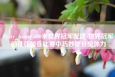 杞县5000米世界冠军配速-世界冠军们往往能在比赛中巧妙地分配体力