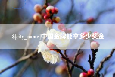 杞县中国金牌能拿多少奖金