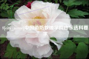 杞县中国消防救援学院山东选科要求