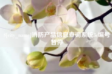 杞县消防产品信息查询系统3c编号暂停